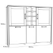 Forte Низкая витрина высотой 150 см Clif Old – Wood Vintage/Бетон, CLFV331-C546 - Home Club, изображение 6