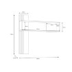 Forte Полиця з ламелями 130 см Joakimis Дуб Mauvella/Чорний, JMXB01-M637 - Home Club, зображення 4