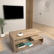 Forte Кавовий столик на коліщатках 105x60 см Bailey, дуб античний, BL1T01-D39 - Home Club, зображення 2