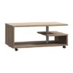 Forte Кавовий столик на коліщатках 105x60 см Bailey, дуб античний, BL1T01-D39 - Home Club, зображення 3