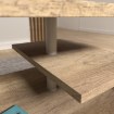 Forte Кавовий столик на коліщатках 105x60 см Bailey, дуб античний, BL1T01-D39 - Home Club, зображення 6