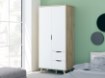 Forte Шафа 100 см із шухлядами Vankka, дубова дошка/білий, VNKS823L-L25 - Home Club