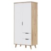 Forte Шафа 100 см із шухлядами Vankka, дубова дошка/білий, VNKS823L-L25 - Home Club, зображення 11