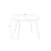 Forte Раздвижной круглый стол 110x110 см, дуб Artisan, TBLT7001-D78-904 - Home Club, изображение 4
