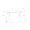 Forte Раздвижной круглый стол 110x110 см, дуб Artisan, TBLT7001-D78-904 - Home Club, изображение 5