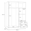 Forte Шафа 150 см із шухлядами, колір «Бетон/Білий», MKSS833-C264 - Home Club, зображення 15
