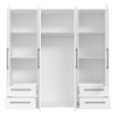 Forte Шафа 210 см із шухлядами, біла, MKSS841-120 - Home Club, зображення 3