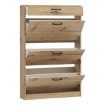 Forte Шафа для взуття 85x20 см із шухлядою Niko, дуб Artisan, NIKD321-D78 - Home Club, зображення 5