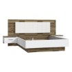 Forte Кровать с тумбочками 160x200 см Modern Way Дуб с прослойками/Белый, MRWL2162-C811 - Home Club, изображение 3