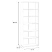 Forte Высокий открытый стеллаж, белый, T2KR01-120 - Home Club, изображение 4