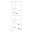 Forte Высокий открытый стеллаж, белый, T2KR01-120 - Home Club, изображение 5