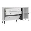 Forte Комод 160 см Harllson, белый/Uni, серый «Вольфрам», HLTK231REC-M806 - Home Club, изображение 5