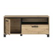 Forte Тумба під телевізор 130 см Trondheim Дуб Artisan/Дуб чорний, TDHT221L-C773 - Home Club, зображення 3