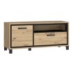 Forte Тумба під телевізор 130 см Trondheim Дуб Artisan/Дуб чорний, TDHT221L-C773 - Home Club, зображення 4