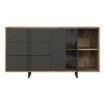 Forte Комода 160 см Jokkaz, дуб «Флагстафф»/чорний, JKZK221L-M559 - Home Club, зображення 3