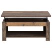 Forte Кавовий столик із підйомною стільницею 110x65 см Clif Old – Wood Vintage, DURT511-H51 - Home Club, зображення 3