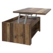 Forte Кавовий столик із підйомною стільницею 110x65 см Clif Old – Wood Vintage, DURT511-H51 - Home Club, зображення 5