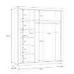 Forte Шкаф 170 см Snow, белый, SNWS83-C50 - Home Club, изображение 5