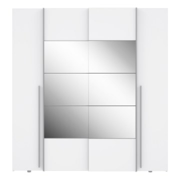 Forte Шкаф с зеркалом 200 см Narago, белый, NRGS32512-120 - Home Club