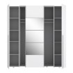 Forte Шафа з дзеркалом 200 см Narago, біла, NRGS32512-120 - Home Club, зображення 3