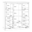 Forte Стеллаж 150 см Kaszimiro, дуб «Уотерфорд»/чёрный, KZMR631B-M328 - Home Club, изображение 8