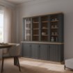 Forte Стеллаж 200 см Pontypool, дуб «Маувелла»/«Уни Вольфрам Серый», PNTR741-Q243 - Home Club, изображение 2