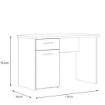 Forte Скандинавский письменный стол 110x60 см с ящиком и тумбой, WNB935-C804 - Home Club, изображение 7