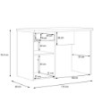 Forte Скандинавский письменный стол 110x60 см с ящиком и тумбой, WNB935-C804 - Home Club, изображение 8