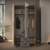 Forte Шафа 120 см Econobox 2 Old – Wood Vintage/Бетон темно-сірий, ECBS834-C754 - Home Club, зображення 2