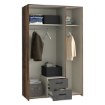Forte Шафа 120 см Econobox 2 Old – Wood Vintage/Бетон темно-сірий, ECBS834-C754 - Home Club, зображення 3