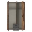 Forte Шафа 120 см Econobox 2 Old – Wood Vintage/Бетон темно-сірий, ECBS834-C754 - Home Club, зображення 5