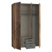 Forte Шафа 120 см Econobox 2 Old – Wood Vintage/Бетон темно-сірий, ECBS834-C754 - Home Club, зображення 7