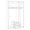 Forte Шафа 120 см Econobox 2 Old – Wood Vintage/Бетон темно-сірий, ECBS834-C754 - Home Club, зображення 10