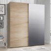 Forte Шкаф-купе с зеркалом 170 см Kaikais, дуб «Сонома», KAIS82241-D30F - Home Club