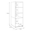 Forte Шафка 50 см Washcab, білий, універсальний, WCVR142-Z12M - Home Club, зображення 8