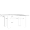Forte Розкладний стіл 120x85 см, дуб «Валенсія», TMST142-D116 - Home Club, зображення 7