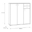 Forte Комод, T2KK10-D78 - Home Club, зображення 6