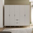 Forte Шафа 230 см Vankka «Дубова дошка» / Білий, VNKS852-L25 - Home Club, зображення 2