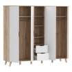 Forte Шафа 230 см Vankka «Дубова дошка» / Білий, VNKS852-L25 - Home Club, зображення 5