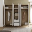Forte Шафа 230 см Vankka «Дубова дошка» / Білий, VNKS852-L25 - Home Club, зображення 7