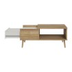 Forte Столик 106 см Harllson, білий/дуб Mauvella, CFTT5170EC-M807 - Home Club, зображення 3