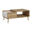 Forte Столик 106 см Harllson, білий/дуб Mauvella, CFTT5170EC-M807 - Home Club, зображення 4