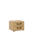 Forte Приліжкова тумба 50 см із шухлядами Oriental Tree, дуб, Bartex, HUDK011-D105 - Home Club, зображення 2