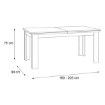 Forte Розкладний стіл 160x90 см Encanto, біла сосна, EPLT401-S13 - Home Club, зображення 5