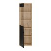 Forte Витрина 60 см Auriquet «Дикий дуб натуральный» / «Чёрный», AUQV711L-Q362 - Home Club, изображение 4