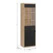 Forte Витрина 60 см Auriquet «Дикий дуб натуральный» / «Чёрный», AUQV711L-Q362 - Home Club, изображение 7