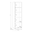 Forte Витрина 60 см Auriquet «Дикий дуб натуральный» / «Чёрный», AUQV711L-Q362 - Home Club, изображение 8