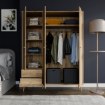 Forte Шафа 155 см Harllson, дуб «Маувелла», HLTS731LEC-D108 - Home Club, зображення 2