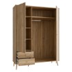 Forte Шафа 155 см Harllson, дуб «Маувелла», HLTS731LEC-D108 - Home Club, зображення 7
