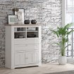 Forte Комода 115 см Iloppa «Сніговий дуб»/«Дуб Нельсон», TIQK425-J99 - Home Club